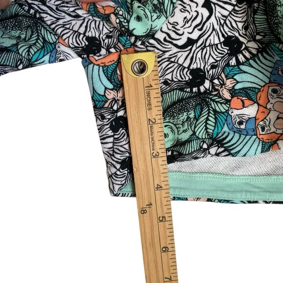 Adidas Sweat Shorts Kids Girls XL/14-15 Multicolor Fishes Running Summery - Picture 5 of 7